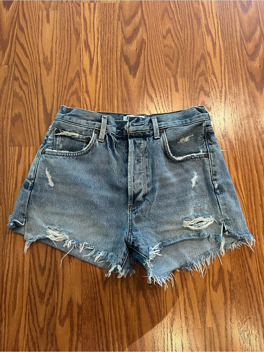 Women’s AGOLDE High Rise Cutoff Jean Shorts